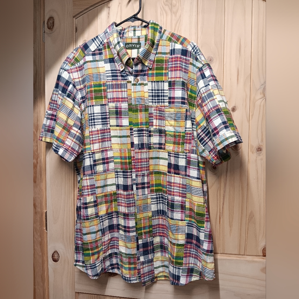 Orvis Men's Short Sleeve  Shirt EUC